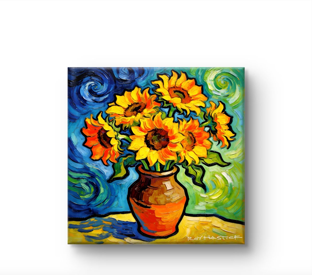 Santa Fe Marketplace MINI_Sunflower Inspired 12’X12″-Digital CANVAS PRINT- Product Image: MINI_Sunflower Inspired 12’X12″-Digital CANVAS PRINT-