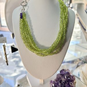 Product Image: Peridot and Amethyst Necklace