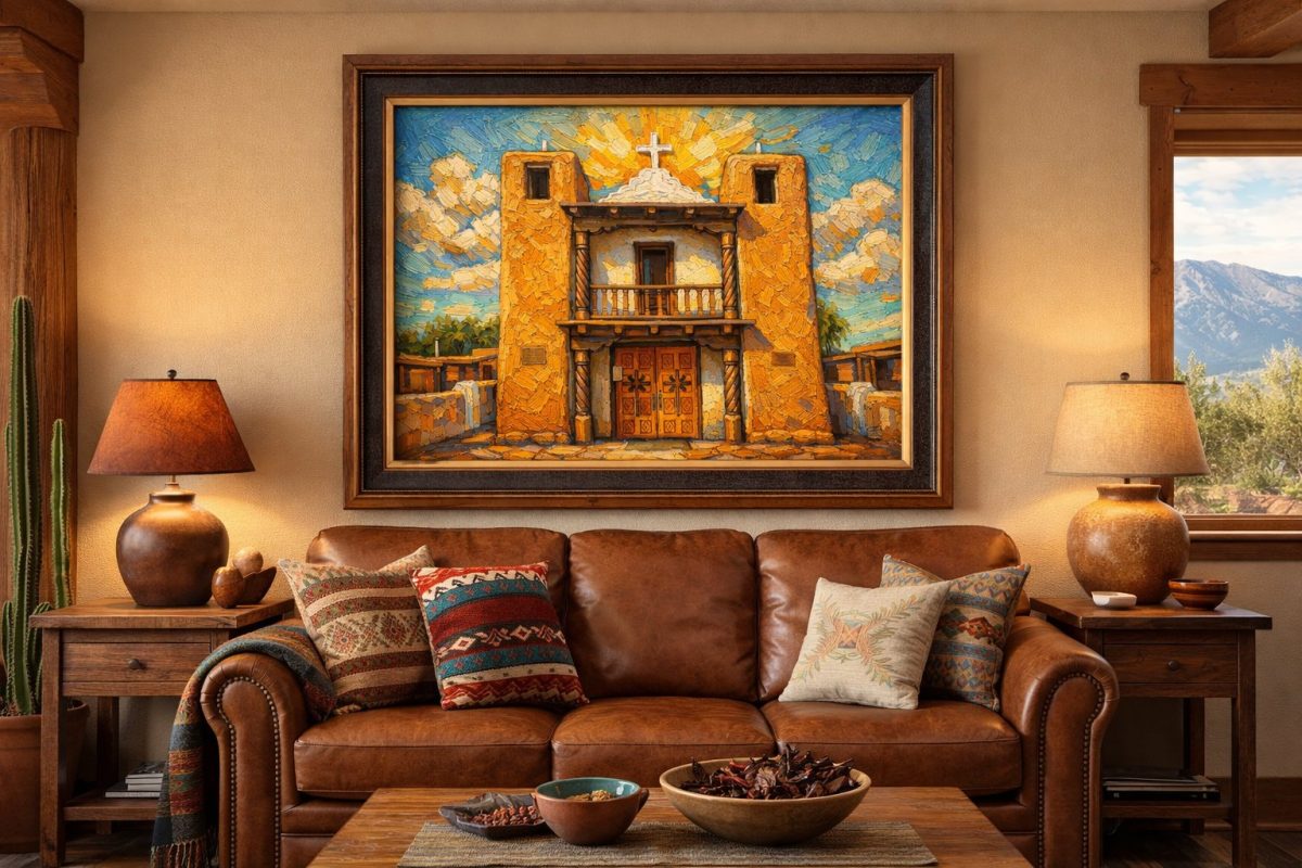 Santa Fe Marketplace MINI_Adobe Mission at Dusk 12’X12″-Digital CANVAS PRINT- Product Image: MINI_Adobe Mission at Dusk 12’X12″-Digital CANVAS PRINT-