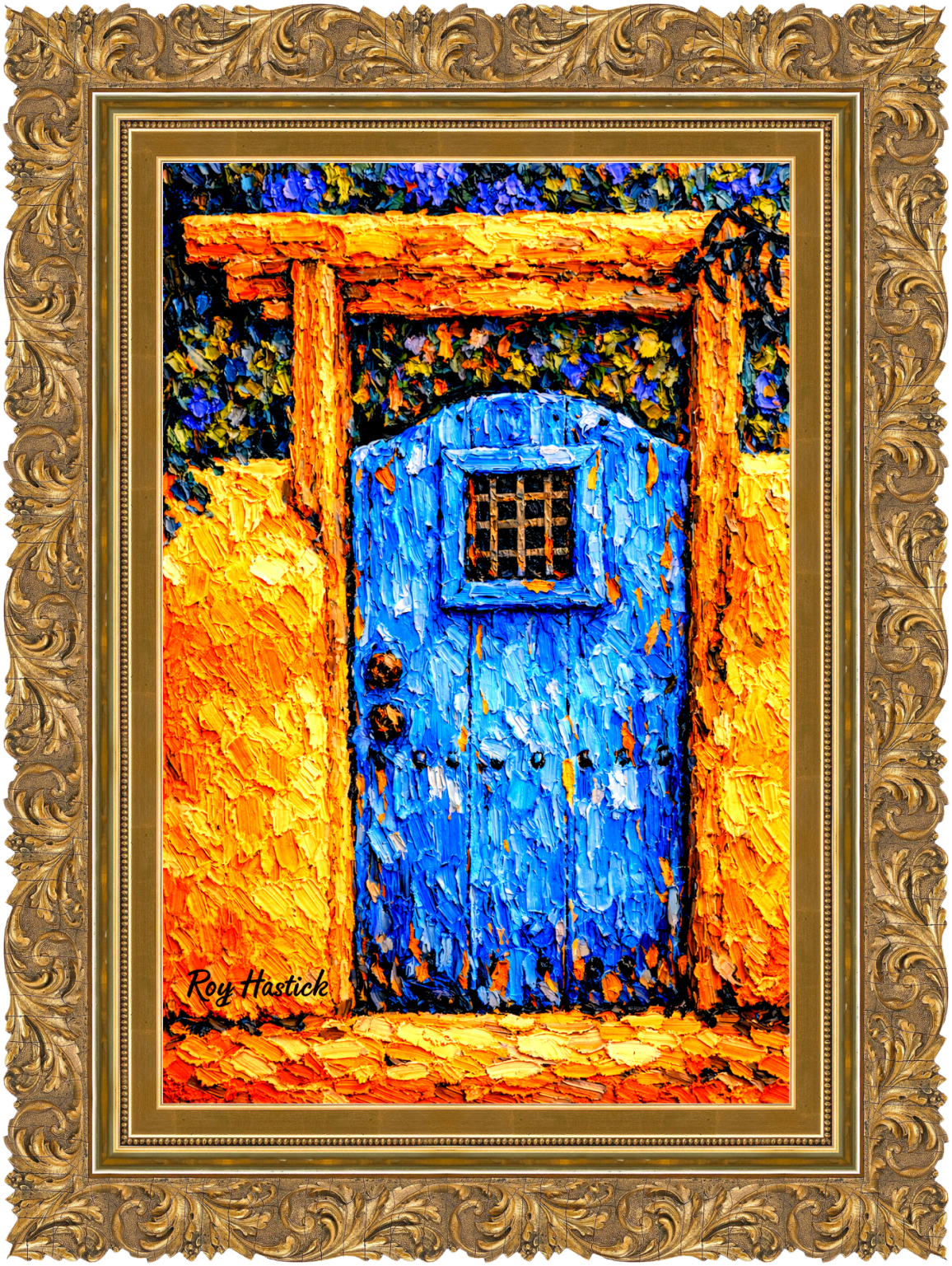 Santa Fe Marketplace MINI_Adobe Door Harmony 12’X12″-DIGITAL CANVAS PRINT- Product Image: MINI_Adobe Door Harmony 12’X12″-DIGITAL CANVAS PRINT-