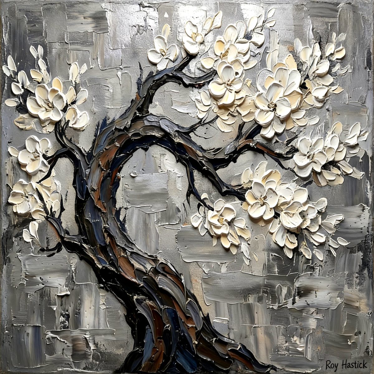 Santa Fe Marketplace MINI_Impasto-Laden Tree 12’X12″-Digital CANVAS PRINT- Product Image: MINI_Impasto-Laden Tree 12’X12″-Digital CANVAS PRINT-