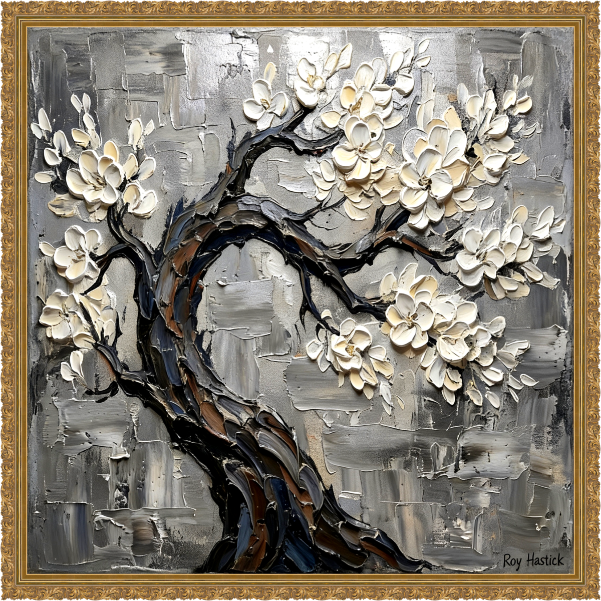 Santa Fe Marketplace MINI_Impasto-Laden Tree 12’X12″-Digital CANVAS PRINT- Product Image: MINI_Impasto-Laden Tree 12’X12″-Digital CANVAS PRINT-