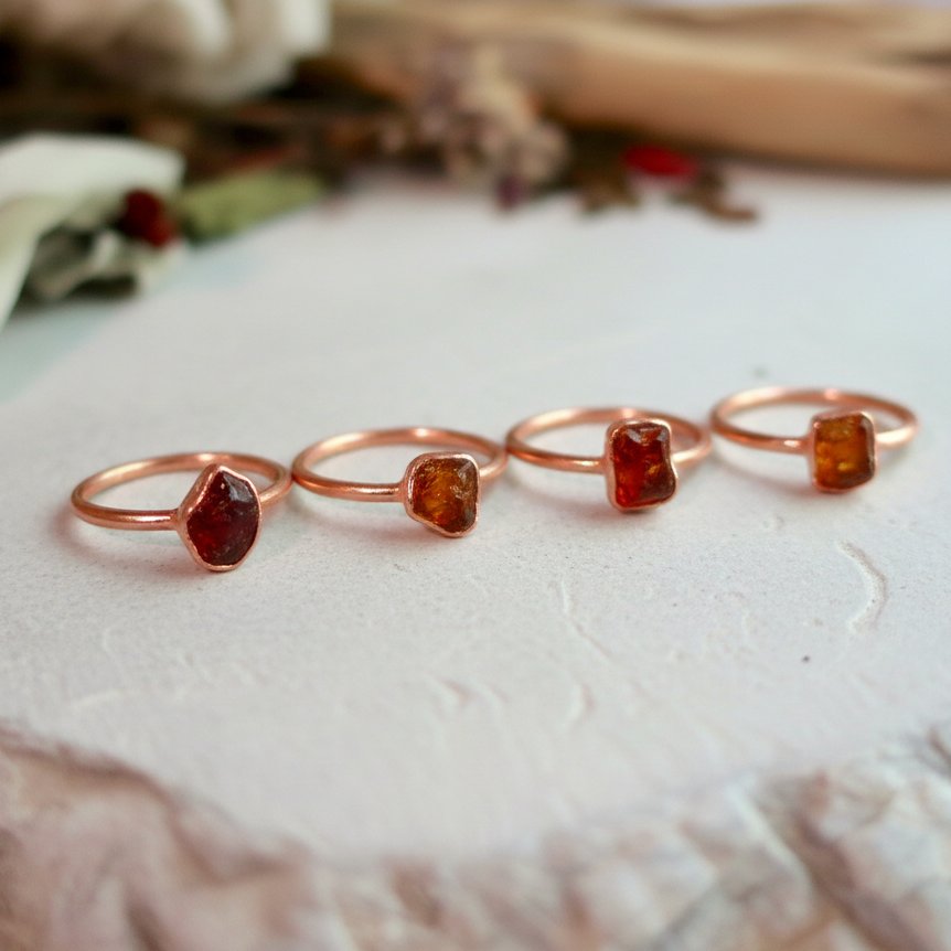 Santa Fe Marketplace Raw Black Amber Ring | Grade A Indonesian Amber | Electroformed Copper | Made to Order Product Image: Raw Black Amber Ring | Grade A Indonesian Amber | Electroformed Copper | Made to Order