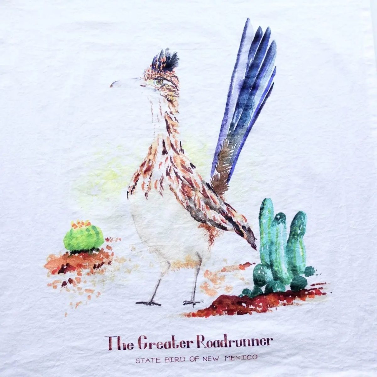 Santa Fe Marketplace Roadrunner Kitchen Towel Product Image: Roadrunner Kitchen Towel