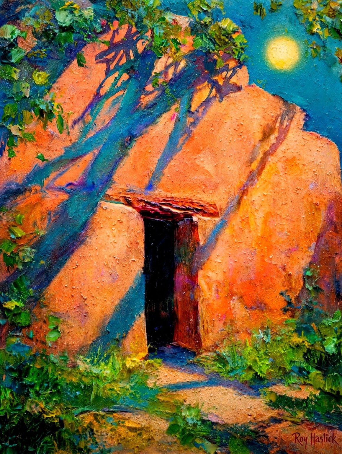 Santa Fe Marketplace Adobe Twilight Shadows 12’X12″ – Digital CANVAS PRINT- Product Image: Adobe Twilight Shadows 12’X12″ – Digital CANVAS PRINT-