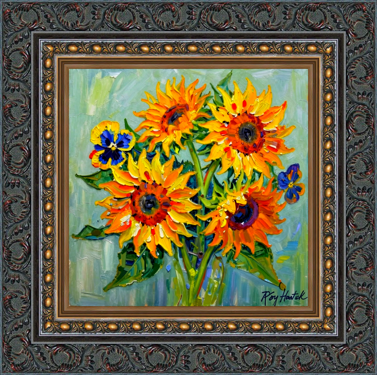 Santa Fe Marketplace MINI_Sunflowers in Light 12’X12″-Digital CANVAS PRINT- Product Image: MINI_Sunflowers in Light 12’X12″-Digital CANVAS PRINT-
