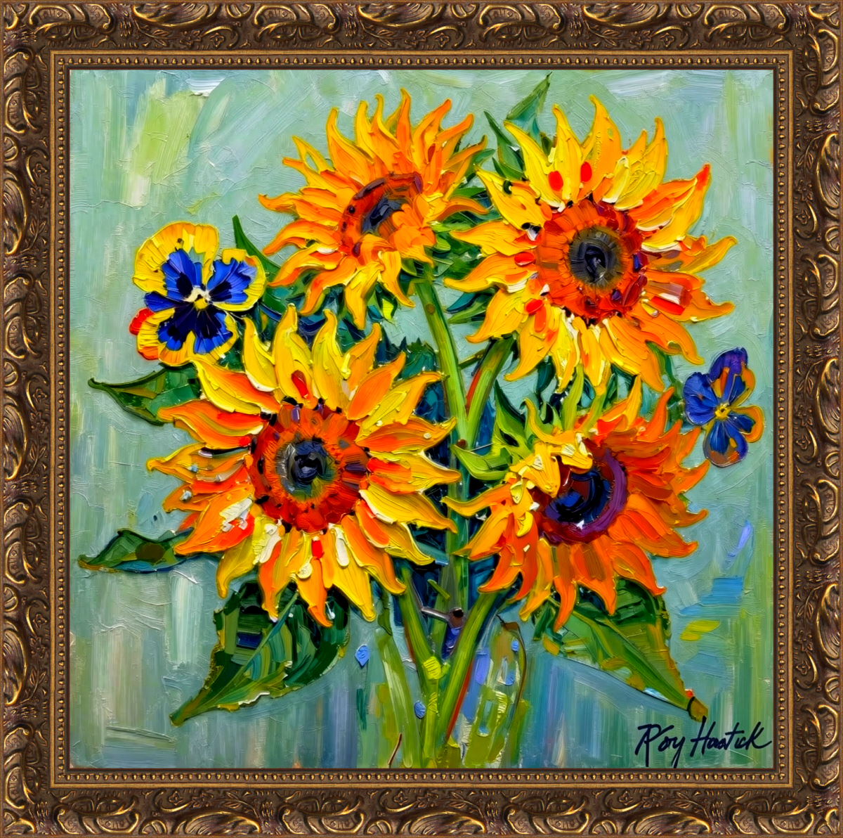 Santa Fe Marketplace MINI_Sunflowers in Light 12’X12″-Digital CANVAS PRINT- Product Image: MINI_Sunflowers in Light 12’X12″-Digital CANVAS PRINT-