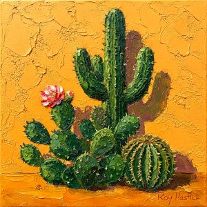 Santa Fe Marketplace MINI_High Desert Cactus 12’X12″-Digital CANVAS PRINT- Product Image: MINI_High Desert Cactus 12’X12″-Digital CANVAS PRINT-