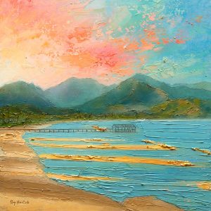Santa Fe Marketplace Hanalei Pier Bay, Kuai 2026 12’X12″ – Digital CANVAS PRINT- Product Image: Hanalei Pier Bay, Kuai 2026 12’X12″ – Digital CANVAS PRINT-