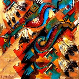 Product Image: MINI_Whispers of the Zuni Horizon 12″X12″ -Digital Original Print