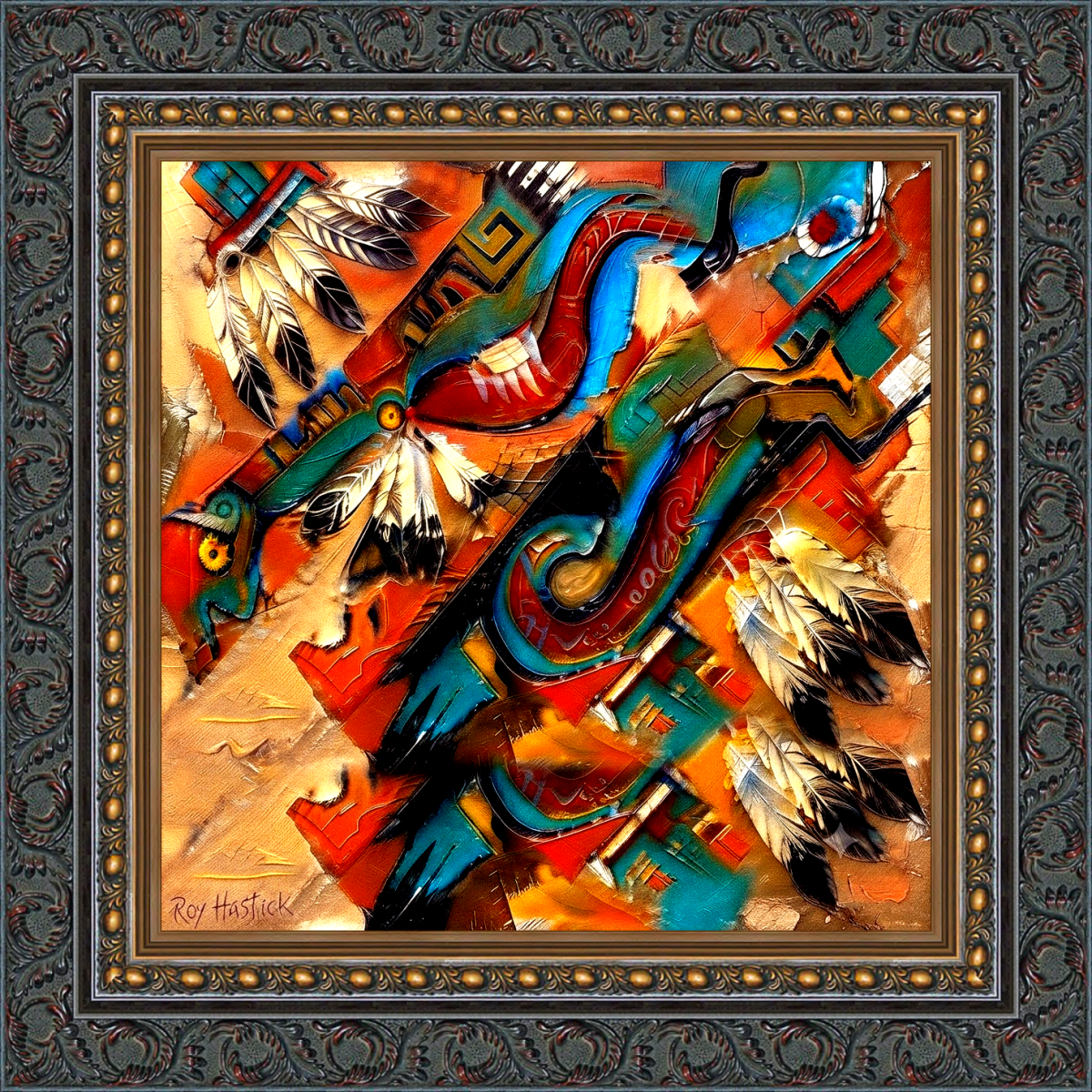 Santa Fe Marketplace MINI_Whispers of the Zuni Horizon 12″X12″ -Digital Original Print Product Image: MINI_Whispers of the Zuni Horizon 12″X12″ -Digital Original Print