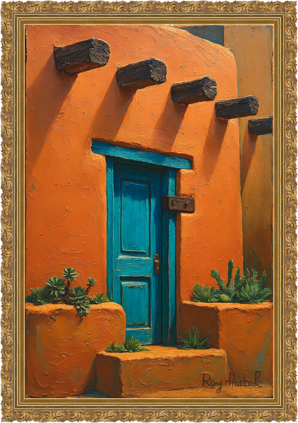 Santa Fe Marketplace MINI_Southwest Adobe Entryway 12’X12″-Digital CANVAS PRINT- Product Image: MINI_Southwest Adobe Entryway 12’X12″-Digital CANVAS PRINT-