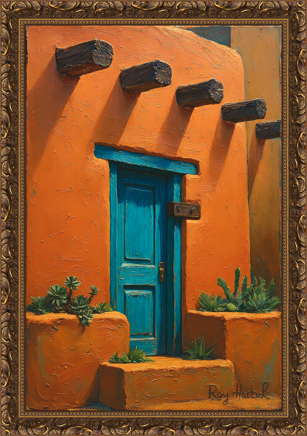 Santa Fe Marketplace MINI_Southwest Adobe Entryway 12’X12″-Digital CANVAS PRINT- Product Image: MINI_Southwest Adobe Entryway 12’X12″-Digital CANVAS PRINT-