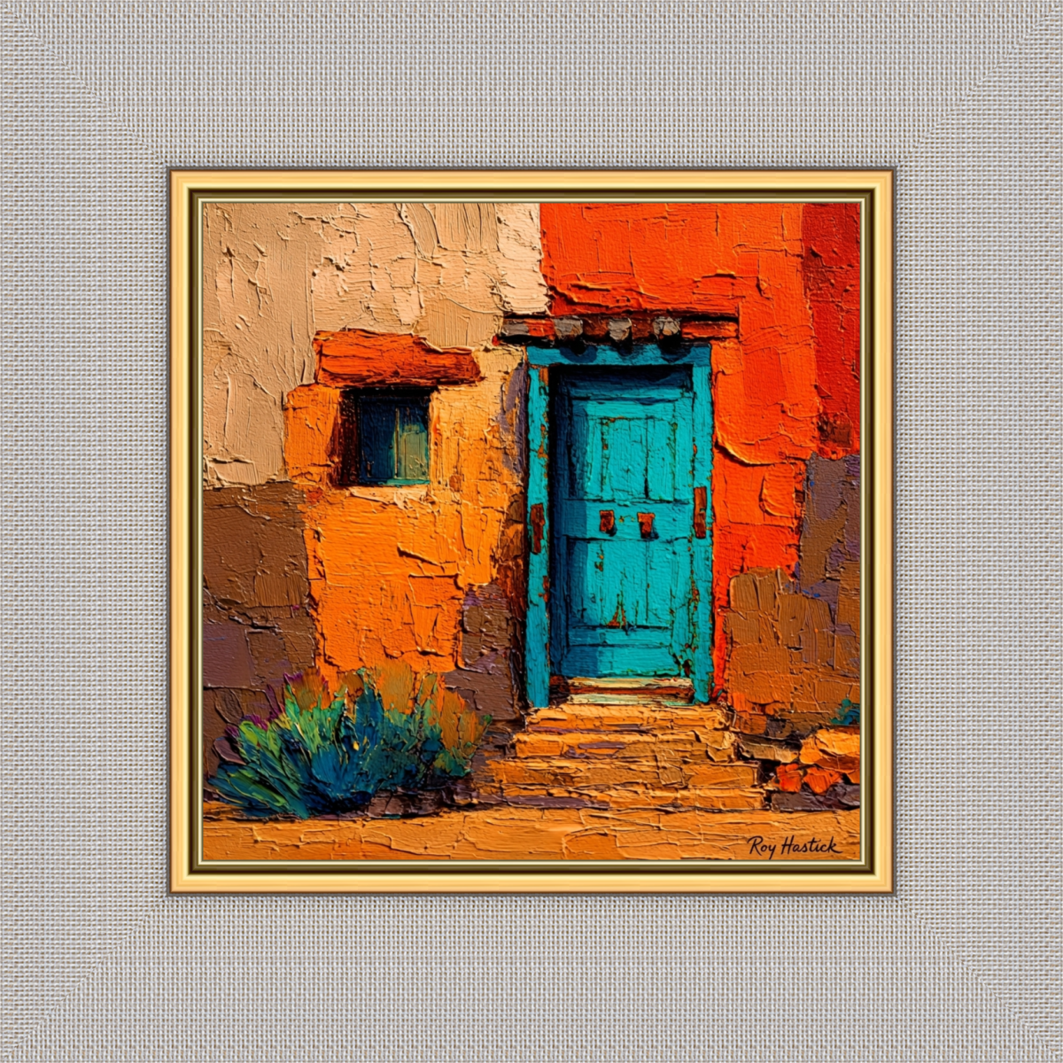 Santa Fe Marketplace MINI_Turquoise Door 12’X12″-Digital CANVAS PRINT- Product Image: MINI_Turquoise Door 12’X12″-Digital CANVAS PRINT-