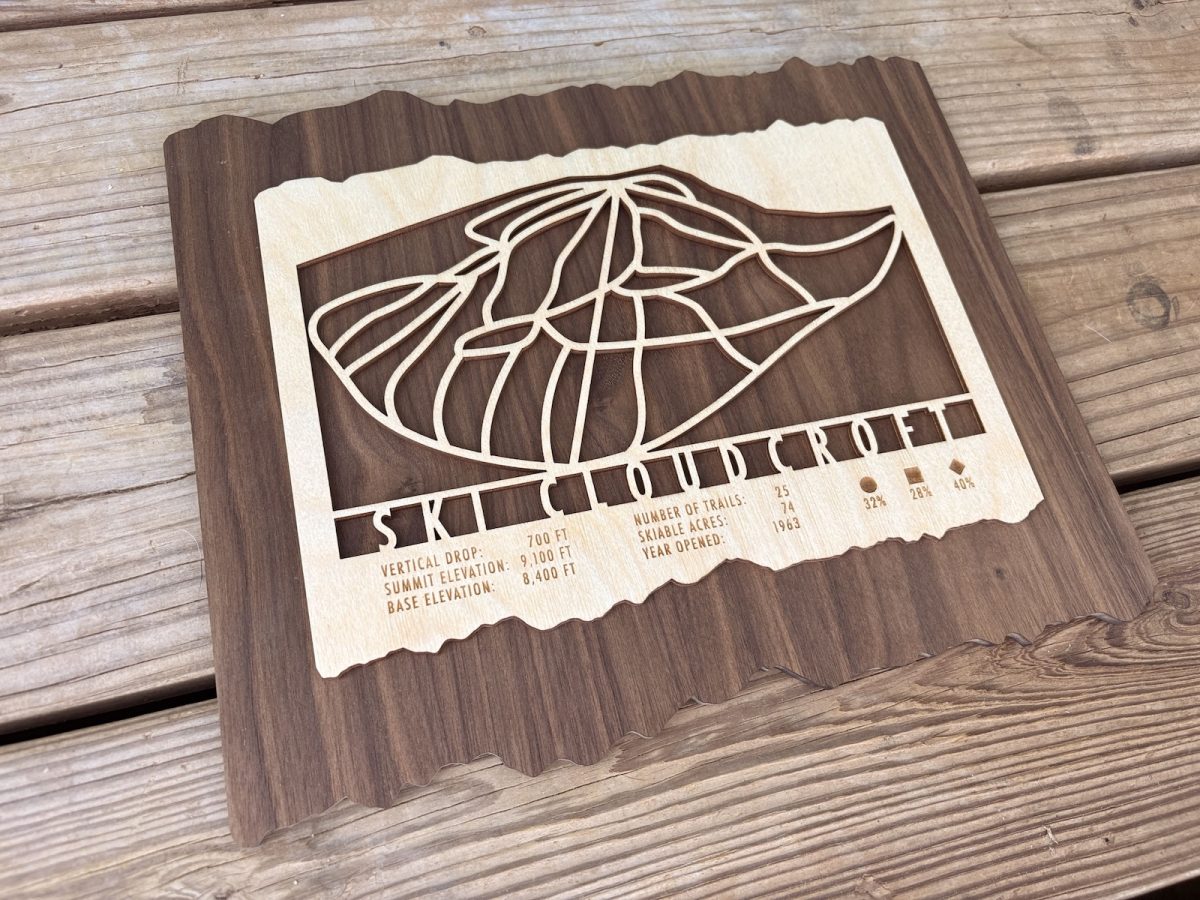 Santa Fe Marketplace Ski Cloudcroft Wood Ski Trail Map Product Image: Ski Cloudcroft Wood Ski Trail Map
