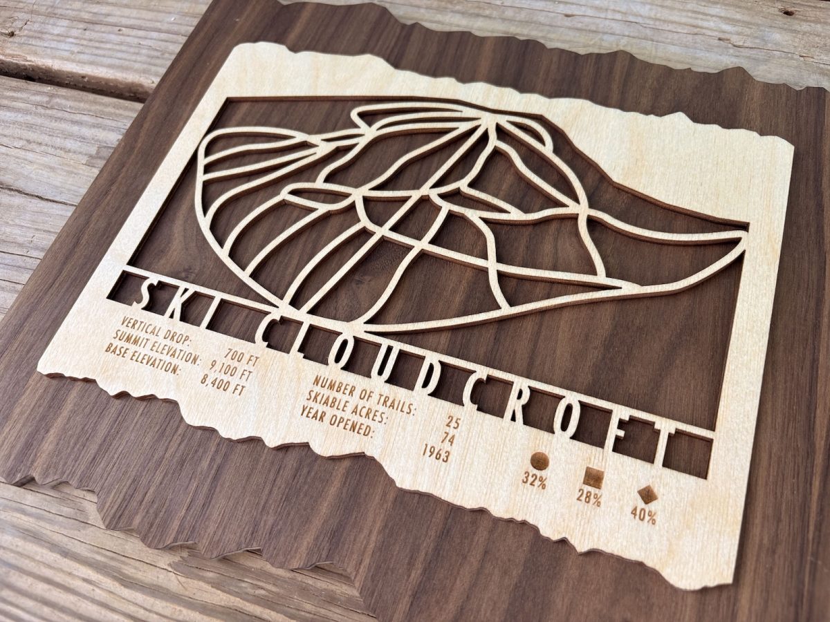 Santa Fe Marketplace Ski Cloudcroft Wood Ski Trail Map Product Image: Ski Cloudcroft Wood Ski Trail Map