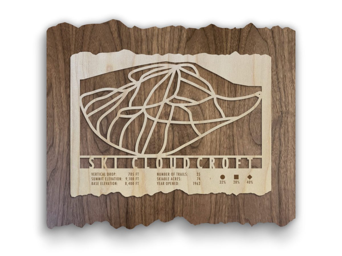 Santa Fe Marketplace Ski Cloudcroft Wood Ski Trail Map Product Image: Ski Cloudcroft Wood Ski Trail Map