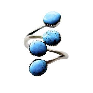 Santa Fe Marketplace Turquoise Wrap Ring Size 7.5 Product Image: Turquoise Wrap Ring Size 7.5