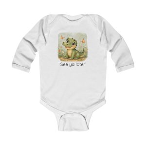 Santa Fe Marketplace Alligator Infant Long Sleeve Onesie — Cute Gender Neutral Bodysuit Product Image: Alligator Infant Long Sleeve Onesie — Cute Gender Neutral Bodysuit
