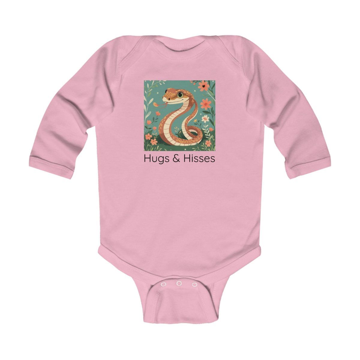 Santa Fe Marketplace Snake Infant Long Sleeve Onesie — Cute Gender Neutral Bodysuit Product Image: Snake Infant Long Sleeve Onesie — Cute Gender Neutral Bodysuit