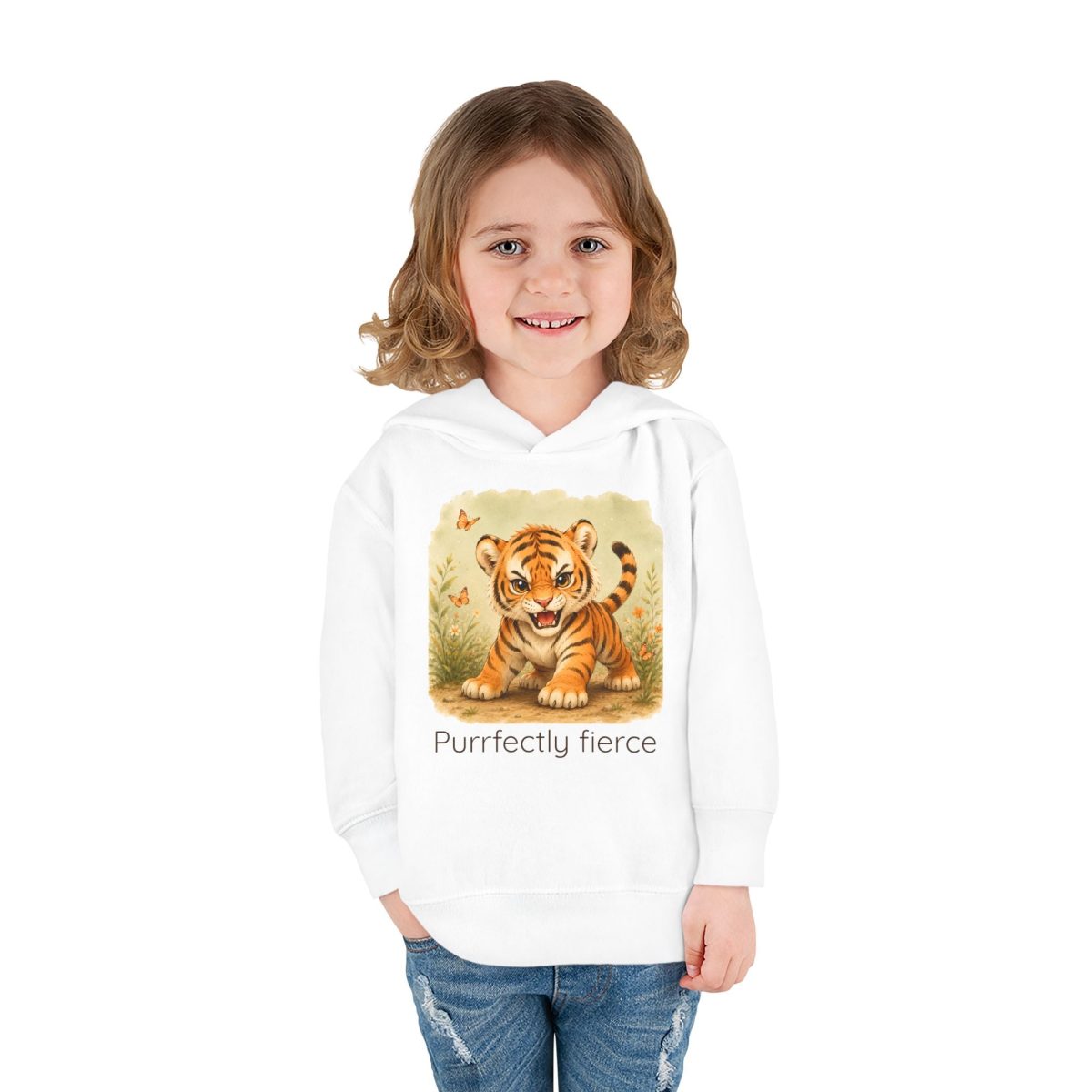 Santa Fe Marketplace Tiger Toddler Hoodie — Gender Neutral Sweatshirt Product Image: Tiger Toddler Hoodie — Gender Neutral Sweatshirt
