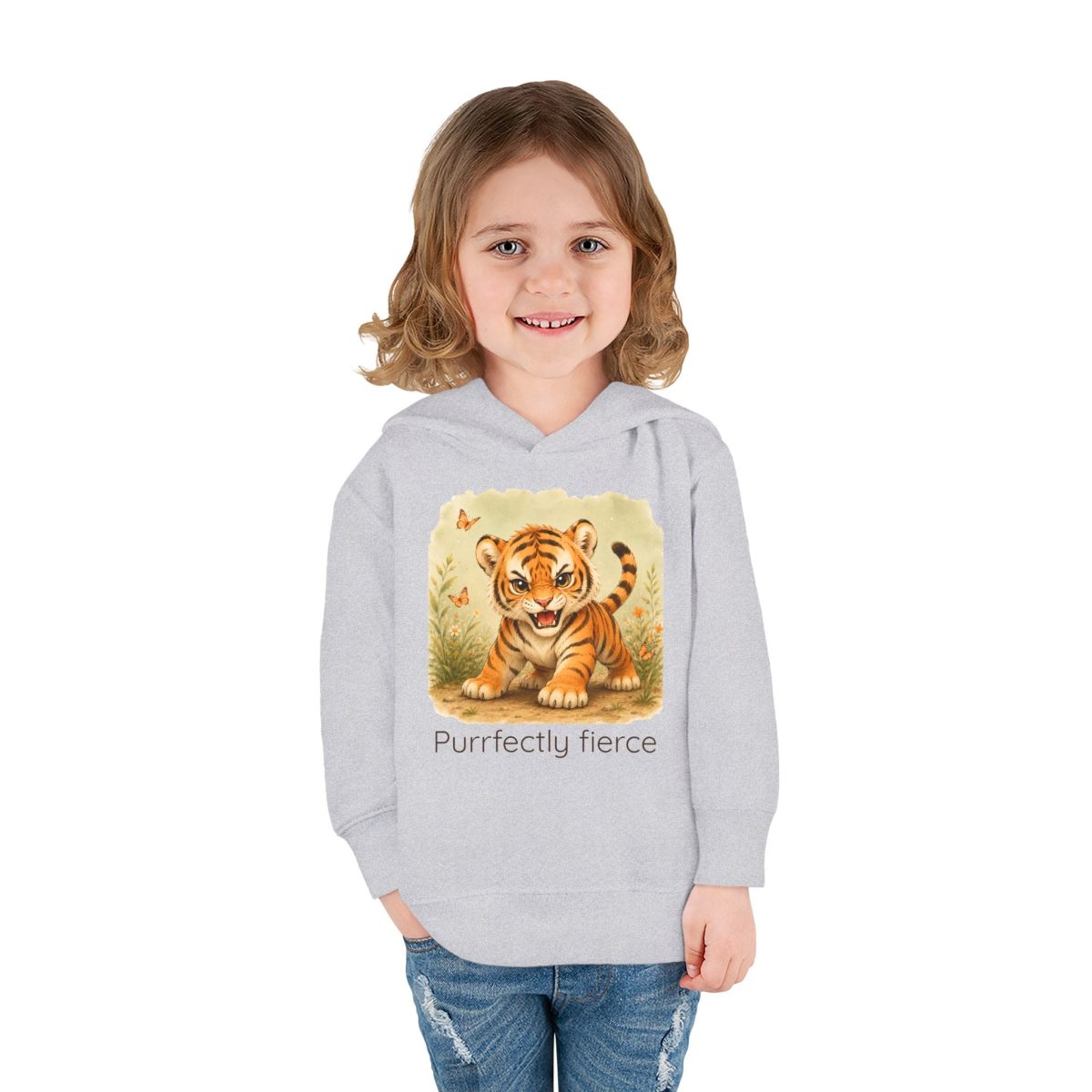 Santa Fe Marketplace Tiger Toddler Hoodie — Gender Neutral Sweatshirt Product Image: Tiger Toddler Hoodie — Gender Neutral Sweatshirt