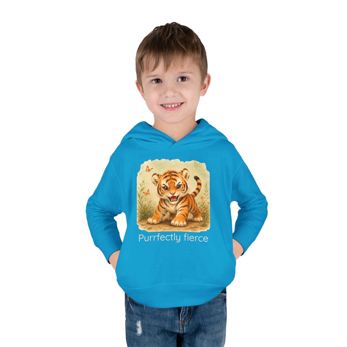 Santa Fe Marketplace Tiger Toddler Hoodie — Gender Neutral Sweatshirt Product Image: Tiger Toddler Hoodie — Gender Neutral Sweatshirt