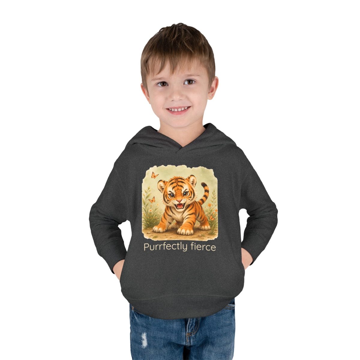 Santa Fe Marketplace Tiger Toddler Hoodie — Gender Neutral Sweatshirt Product Image: Tiger Toddler Hoodie — Gender Neutral Sweatshirt