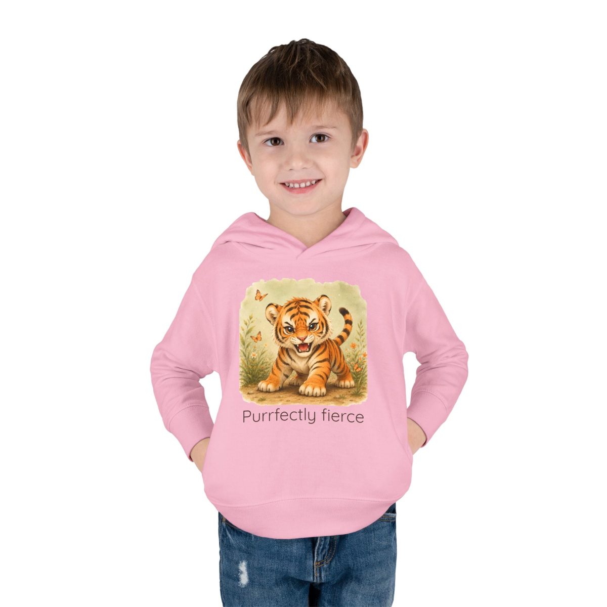 Santa Fe Marketplace Tiger Toddler Hoodie — Gender Neutral Sweatshirt Product Image: Tiger Toddler Hoodie — Gender Neutral Sweatshirt