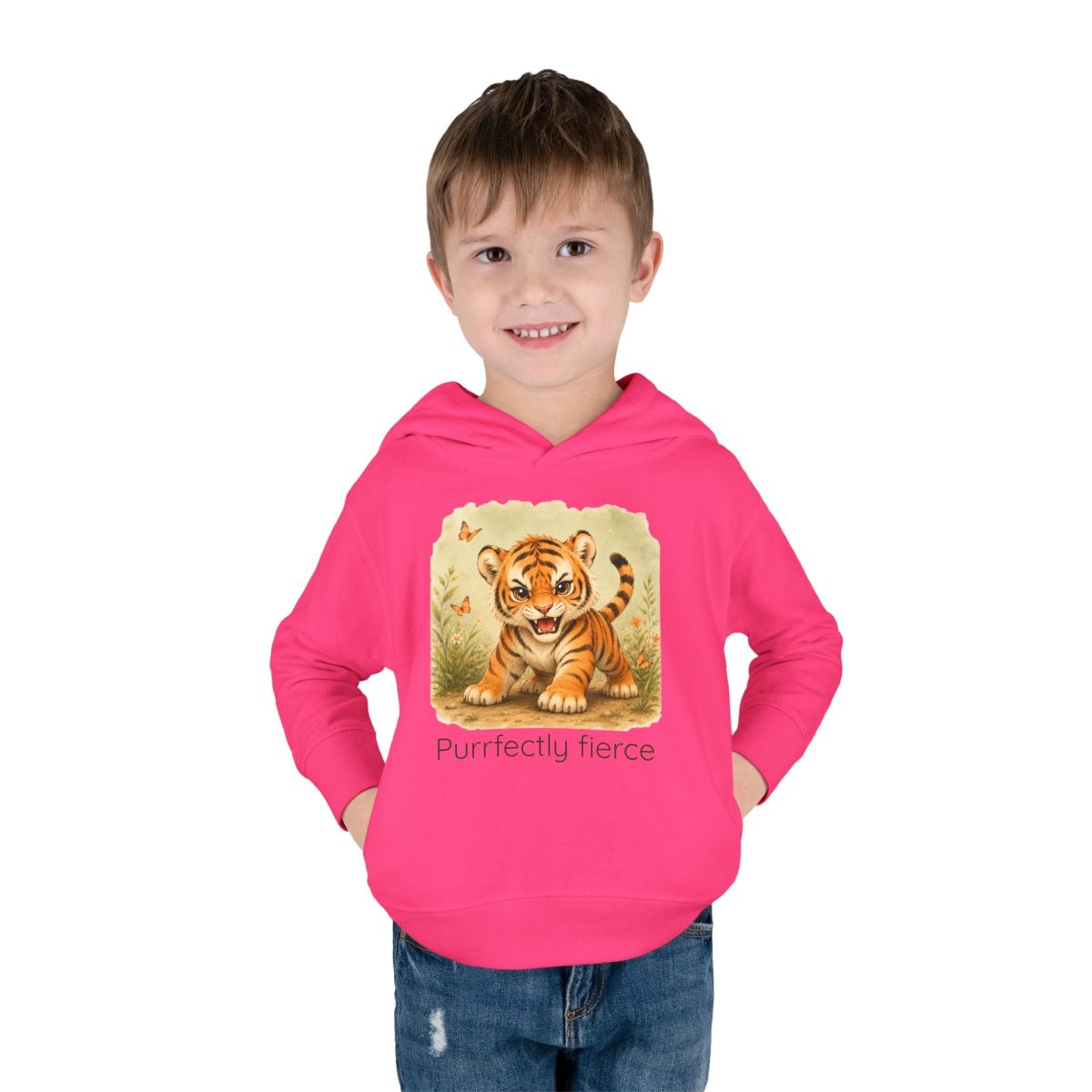 Santa Fe Marketplace Tiger Toddler Hoodie — Gender Neutral Sweatshirt Product Image: Tiger Toddler Hoodie — Gender Neutral Sweatshirt
