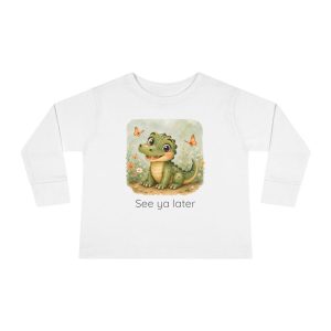 Santa Fe Marketplace Alligator Toddler Long Sleeve Shirt — Gender Neutral Tee Product Image: Alligator Toddler Long Sleeve Shirt — Gender Neutral Tee
