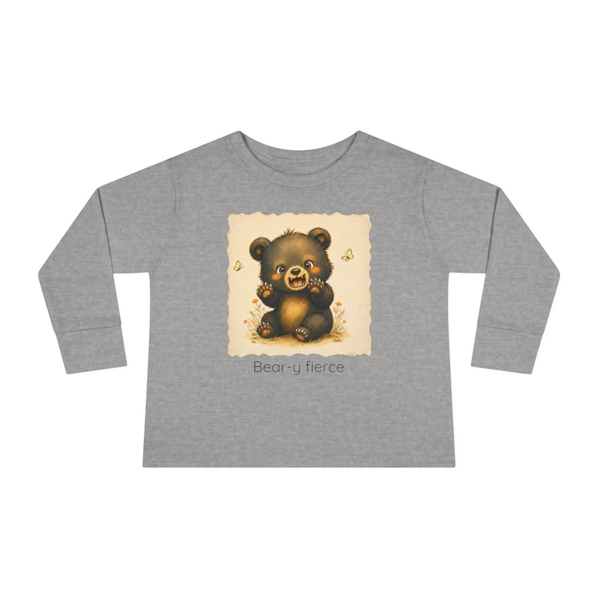 Santa Fe Marketplace Bear Toddler Long Sleeve Shirt — Gender Neutral Tee Product Image: Bear Toddler Long Sleeve Shirt — Gender Neutral Tee