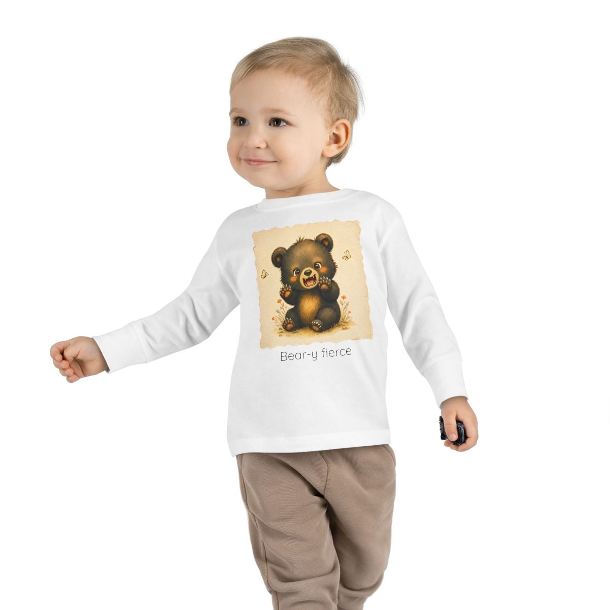 Santa Fe Marketplace Bear Toddler Long Sleeve Shirt — Gender Neutral Tee Product Image: Bear Toddler Long Sleeve Shirt — Gender Neutral Tee