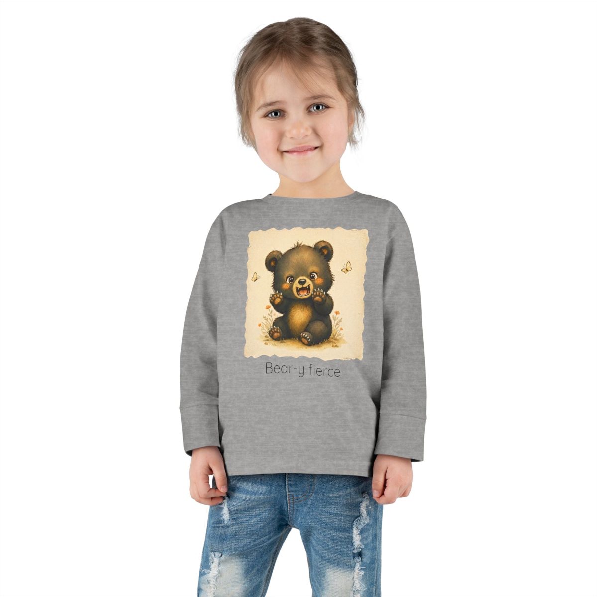 Santa Fe Marketplace Bear Toddler Long Sleeve Shirt — Gender Neutral Tee Product Image: Bear Toddler Long Sleeve Shirt — Gender Neutral Tee