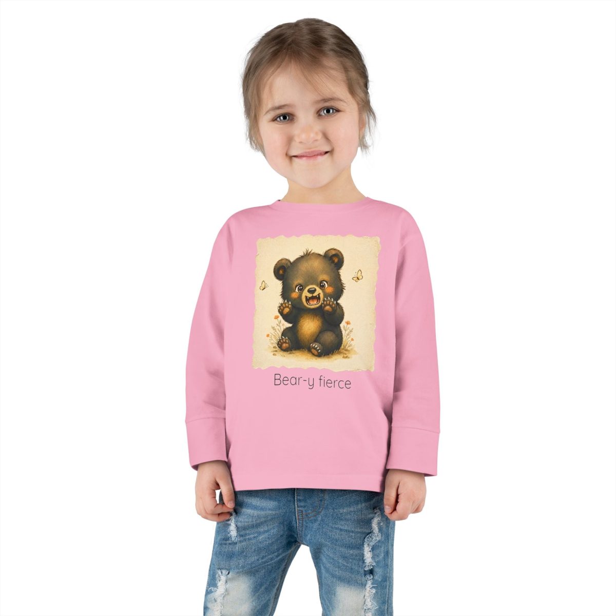 Santa Fe Marketplace Bear Toddler Long Sleeve Shirt — Gender Neutral Tee Product Image: Bear Toddler Long Sleeve Shirt — Gender Neutral Tee