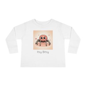 Santa Fe Marketplace Spider Toddler Long Sleeve Shirt — Cute Gender Neutral Tee Product Image: Spider Toddler Long Sleeve Shirt — Cute Gender Neutral Tee