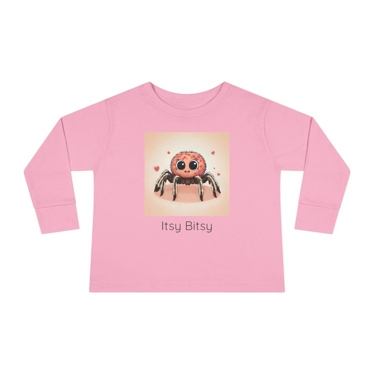 Santa Fe Marketplace Spider Toddler Long Sleeve Shirt — Cute Gender Neutral Tee Product Image: Spider Toddler Long Sleeve Shirt — Cute Gender Neutral Tee