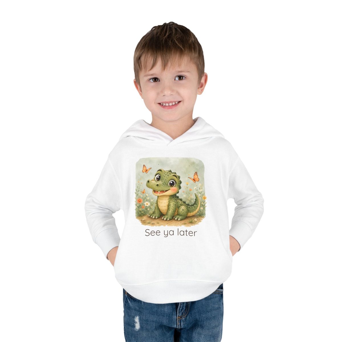 Santa Fe Marketplace Alligator Toddler Hoodie — Gender Neutral Sweatshirt Product Image: Alligator Toddler Hoodie — Gender Neutral Sweatshirt