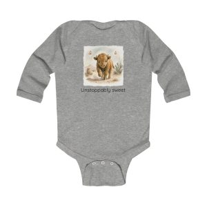 Santa Fe Marketplace Buffalo Infant Long Sleeve Onesie — Cute Gender Neutral Bodysuit Product Image: Buffalo Infant Long Sleeve Onesie — Cute Gender Neutral Bodysuit