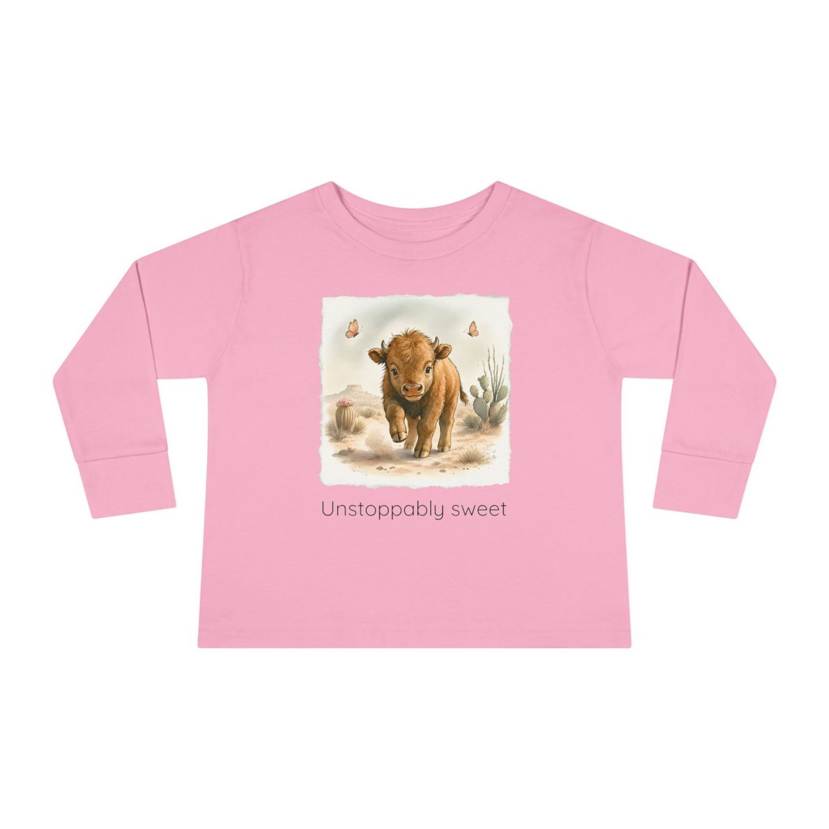 Santa Fe Marketplace Buffalo Toddler Long Sleeve Shirt — Gender Neutral Tee Product Image: Buffalo Toddler Long Sleeve Shirt — Gender Neutral Tee