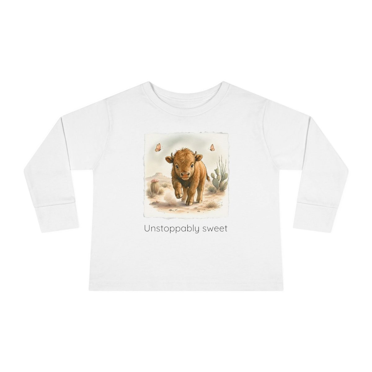 Santa Fe Marketplace Buffalo Toddler Long Sleeve Shirt — Gender Neutral Tee Product Image: Buffalo Toddler Long Sleeve Shirt — Gender Neutral Tee