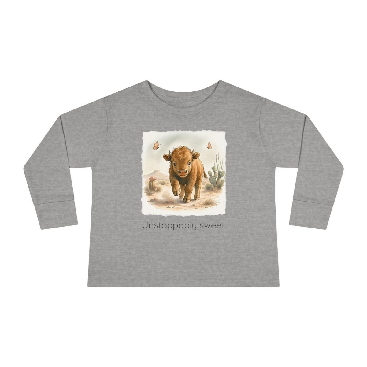 Santa Fe Marketplace Buffalo Toddler Long Sleeve Shirt — Gender Neutral Tee Product Image: Buffalo Toddler Long Sleeve Shirt — Gender Neutral Tee