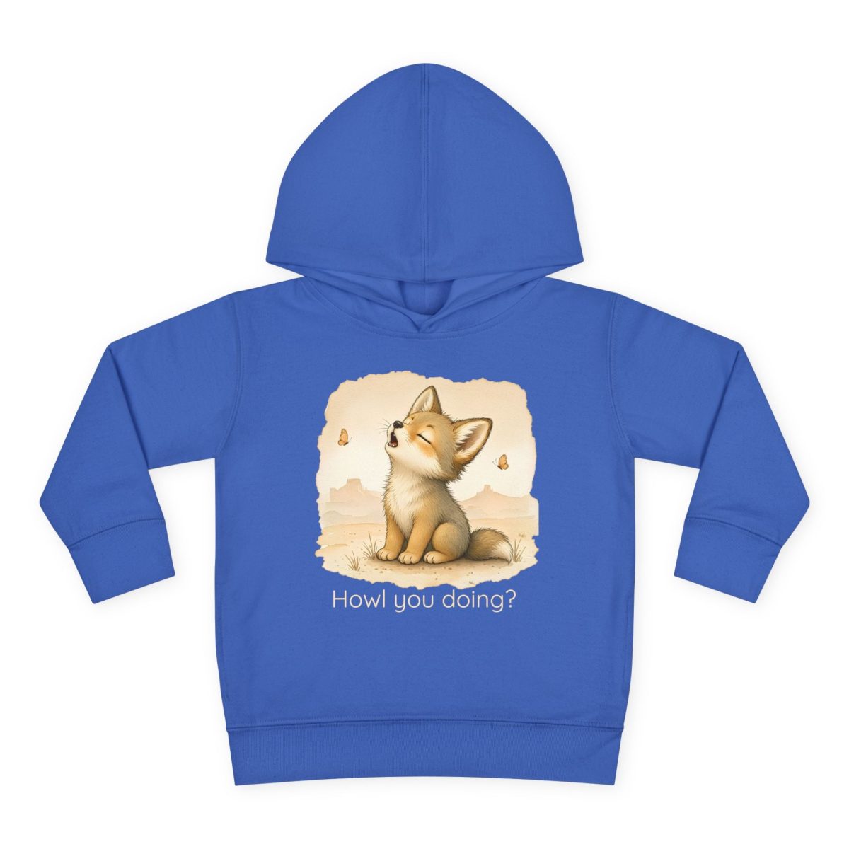 Santa Fe Marketplace Coyote Toddler Hoodie — Gender Neutral Sweatshirt Product Image: Coyote Toddler Hoodie — Gender Neutral Sweatshirt