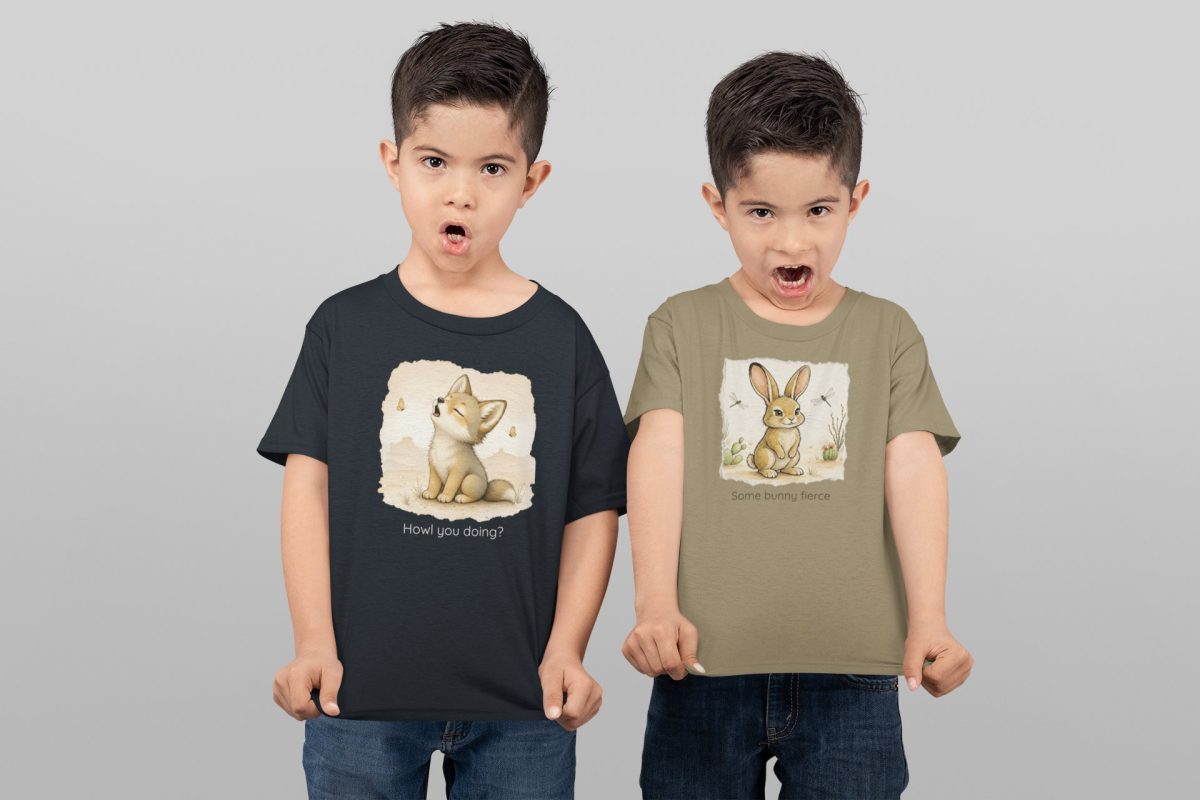 Santa Fe Marketplace Coyote Toddler T-Shirt — Gender Neutral Animal Tee Product Image: Coyote Toddler T-Shirt — Gender Neutral Animal Tee
