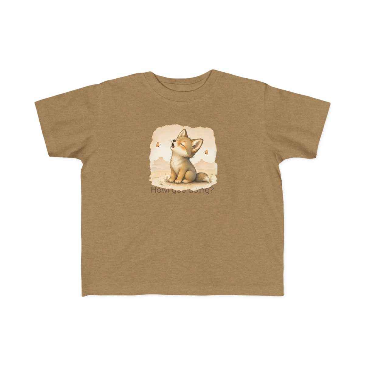 Santa Fe Marketplace Coyote Toddler T-Shirt — Gender Neutral Animal Tee Product Image: Coyote Toddler T-Shirt — Gender Neutral Animal Tee