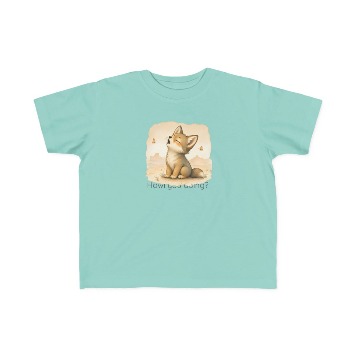 Santa Fe Marketplace Coyote Toddler T-Shirt — Gender Neutral Animal Tee Product Image: Coyote Toddler T-Shirt — Gender Neutral Animal Tee