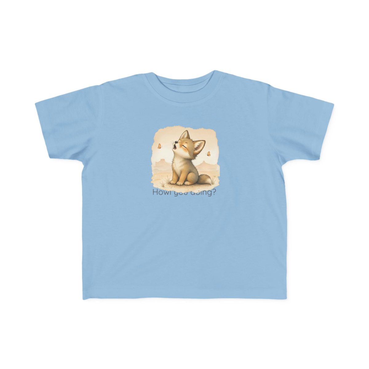 Santa Fe Marketplace Coyote Toddler T-Shirt — Gender Neutral Animal Tee Product Image: Coyote Toddler T-Shirt — Gender Neutral Animal Tee