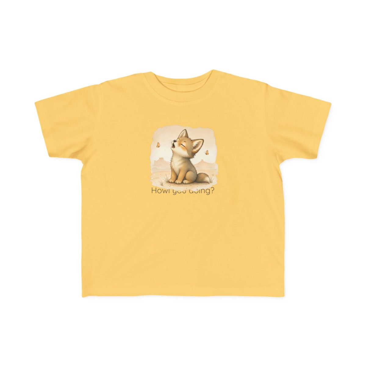 Santa Fe Marketplace Coyote Toddler T-Shirt — Gender Neutral Animal Tee Product Image: Coyote Toddler T-Shirt — Gender Neutral Animal Tee