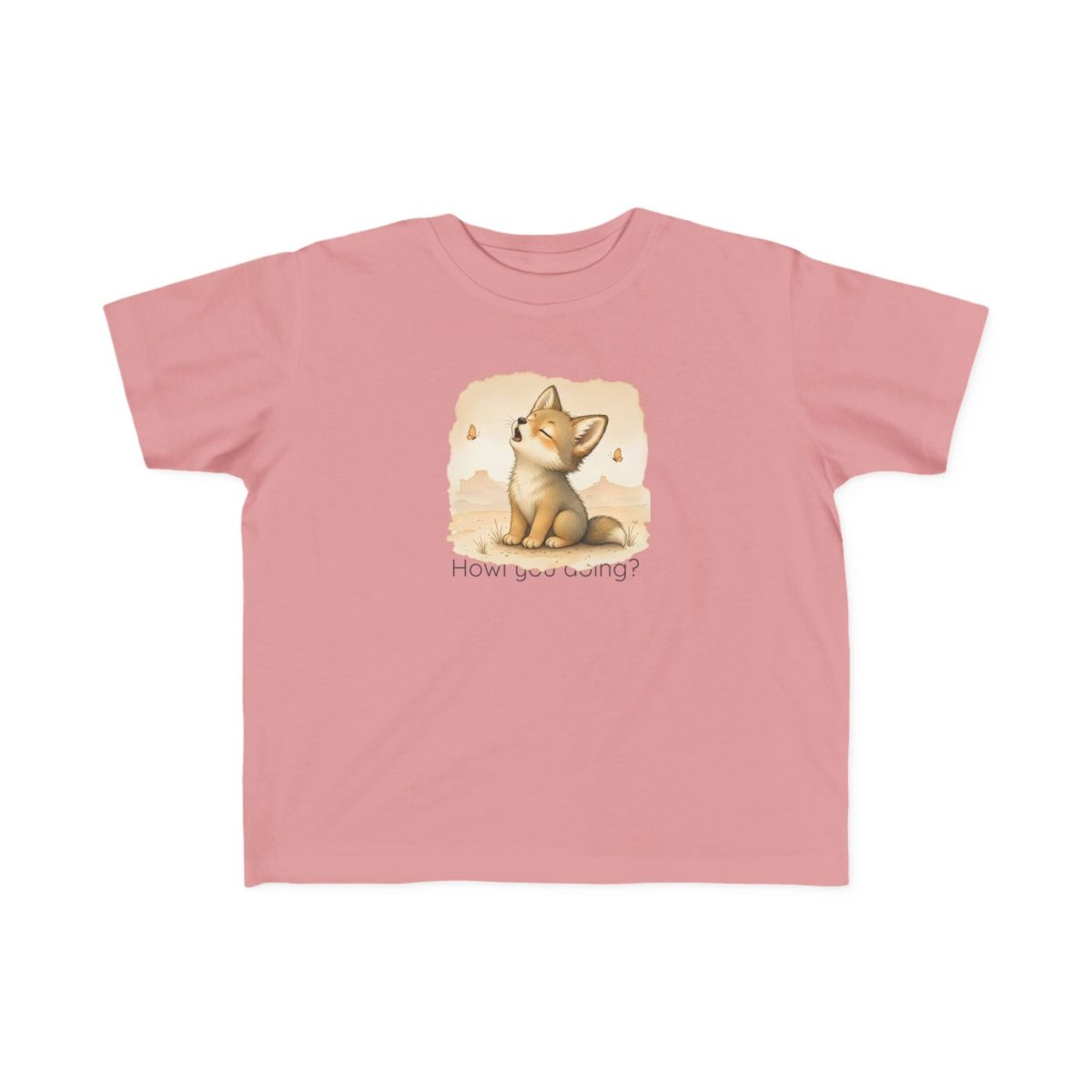 Santa Fe Marketplace Coyote Toddler T-Shirt — Gender Neutral Animal Tee Product Image: Coyote Toddler T-Shirt — Gender Neutral Animal Tee