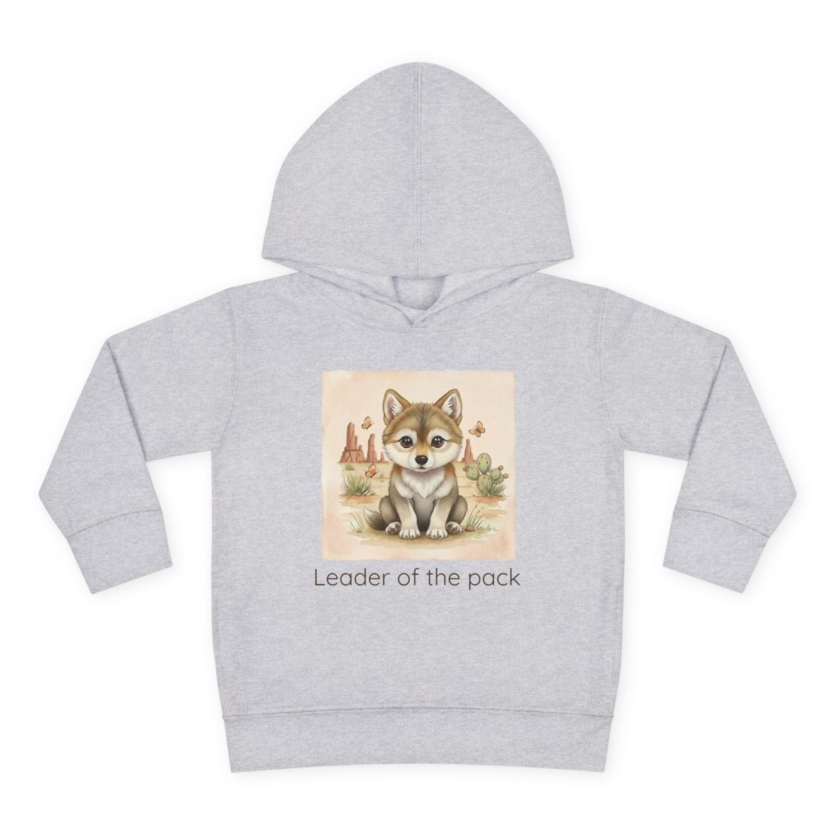 Santa Fe Marketplace Wolf Toddler Hoodie — Gender Neutral Sweatshirt Product Image: Wolf Toddler Hoodie — Gender Neutral Sweatshirt
